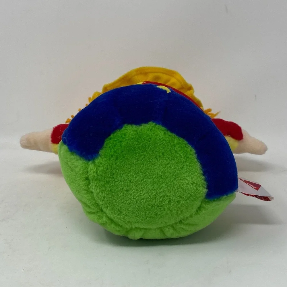 Vintage‎ 1990 Dakin Plush Carnival Clown Reversible Stuffed Toy 2 Sided Colorful